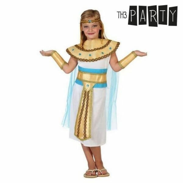 Kostume til børn Th3 Party Egyptisk kvinde Hvid (5 enheder) - 10-12 år