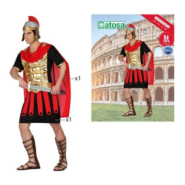Kostume til voksne DISFRAZ ROMANO XXL 57560 XXL Gladiator Multifarvet (2 Dele)