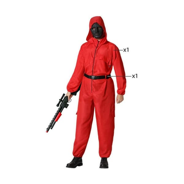 Kostume til voksne Rød Skovtyven Polyester - XS/S