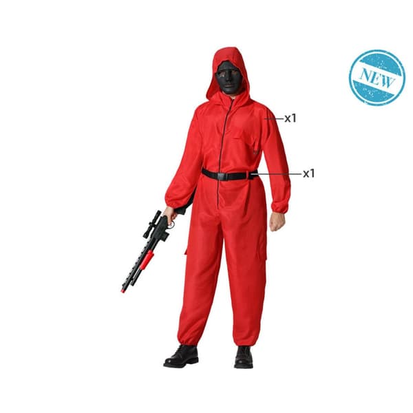 Kostume til voksne Rød Skovtyven Polyester - XS/S
