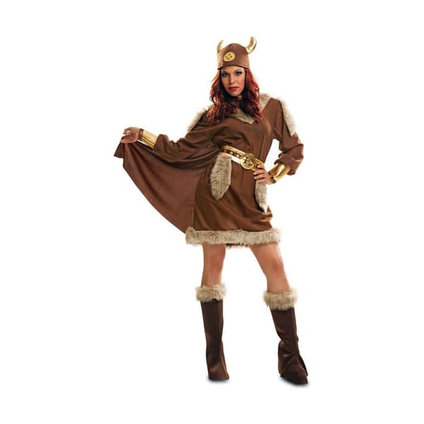 Kostume til voksne My Other Me Viking kvinde (4 Dele) - M/L