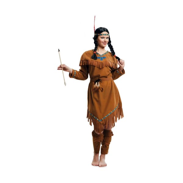 Kostume til voksne My Other Me Amerikansk Indisk (4 Dele) - M/L