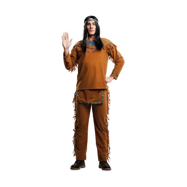 Kostume til voksne My Other Me Amerikansk Indisk (3 Dele) - S