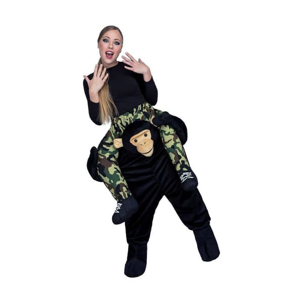 Kostume til voksne My Other Me Abe Sort Onesize