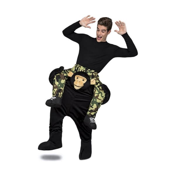 Kostume til voksne My Other Me Abe Sort Onesize