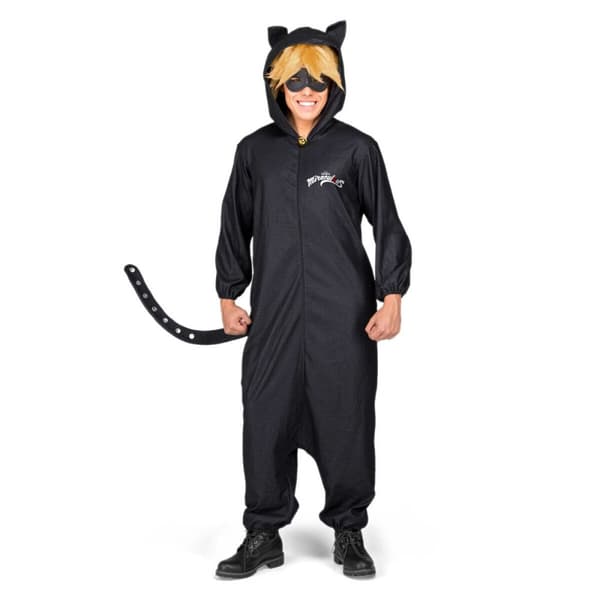 Kostume til voksne My Other Me Cat Noir Sort (5 Dele) - S