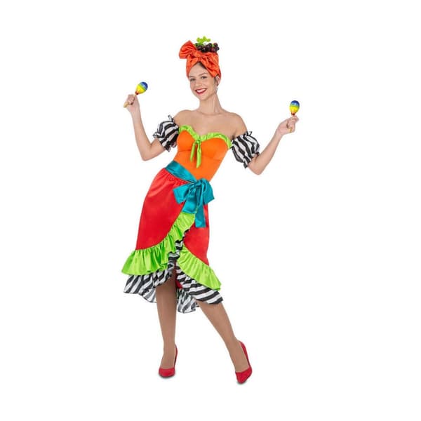 Kostume til voksne My Other Me Kvinde rumba danser (5 Dele) - L