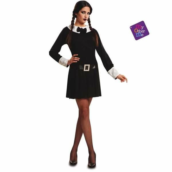 Kostume til voksne My Other Me Sinister Girl Sort Terror S (2 Dele)