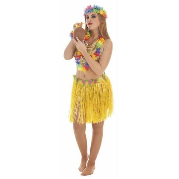 Kostume til voksne Hawaiiansk kvinde M/L (3 Dele)