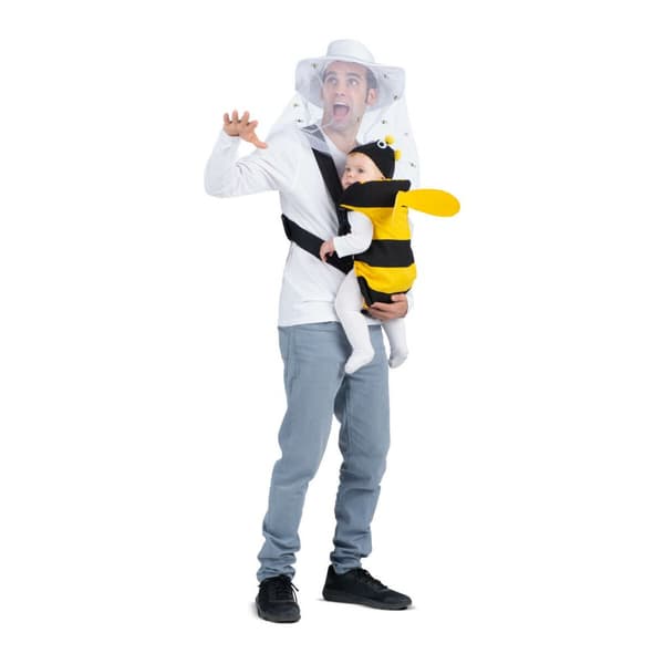 Kostume til voksne My Other Me Nyfødt Bi Biavler Gul Sort (3 Dele)