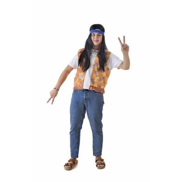 Kostume til voksne Hippie (2 Dele) - M
