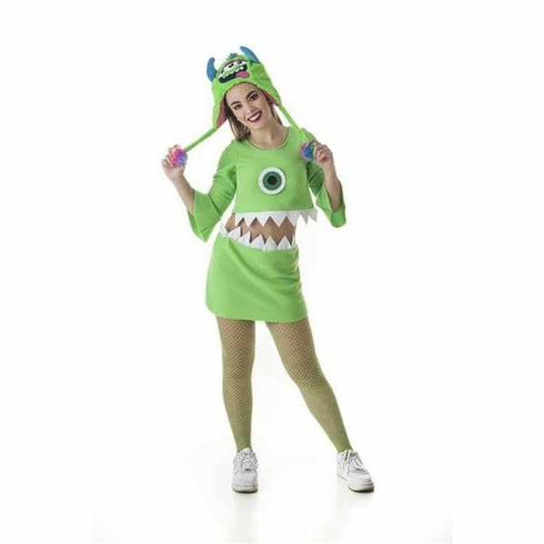 Kostume til voksne Wazowski Grøn Monster (2 Dele) - M