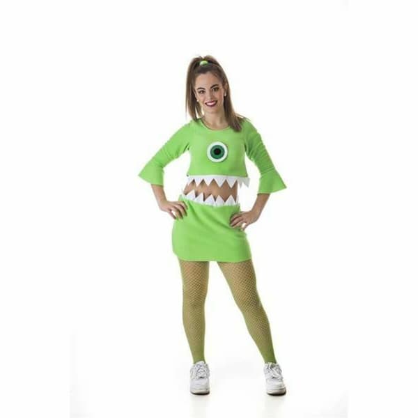 Kostume til voksne Wazowski Grøn Monster (2 Dele) - M