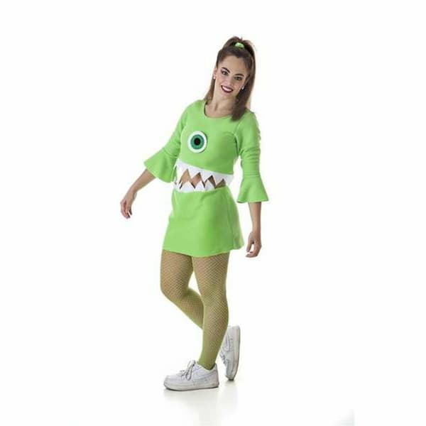 Kostume til voksne Wazowski Grøn Monster (2 Dele) - M