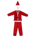 Miniatyrbillede 2 af 2: Kostume til voksne Krist+ K1912284 Hvid Rød Julemanden Onesize (4 enheder)