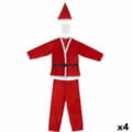 Miniatyrbillede 1 af 2: Kostume til voksne Krist+ K1912284 Hvid Rød Julemanden Onesize (4 enheder)