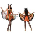 Miniatyrbillede 1 af 3: Kostume til voksne Orange Sommerfugl - XL