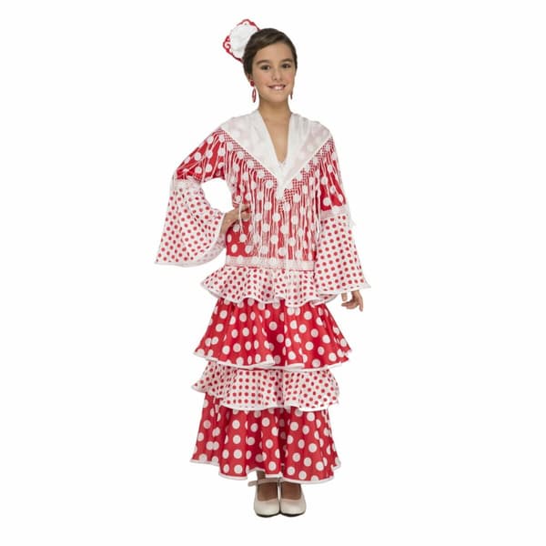Kostume My Other Me Rocio Flamenco danser Rød - 7-9 år