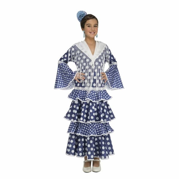 Kostume My Other Me Alvero Flamenco danser Blå - 3-4 år