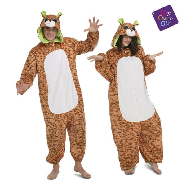 Kostume til voksne My Other Me Big Eyes Tiger - S