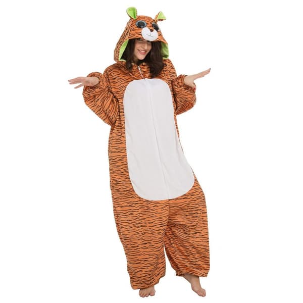 Kostume til voksne My Other Me Big Eyes Tiger - S