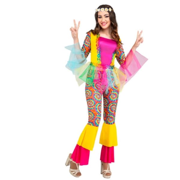 Kostume til voksne My Other Me Hippie (2 Dele) - S