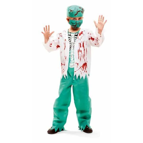 Kostume til børn My Other Me 4 Dele Skelet Læge Morgenkåbe - 10-12 år