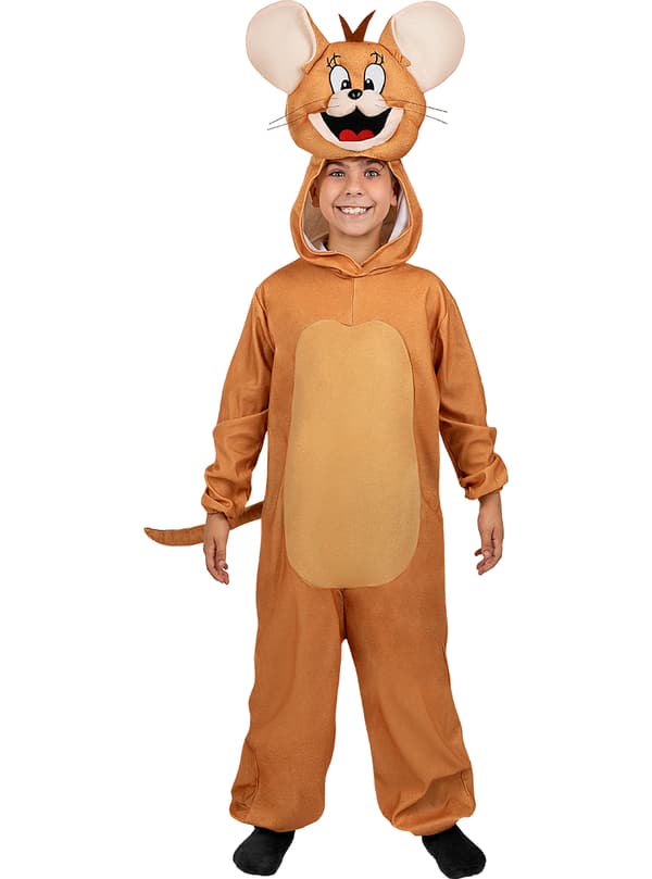 FUNIDELIA Jerry Kostume - Tom  Jerry til piger og drenge - Brun