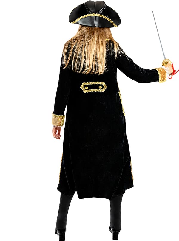 FUNIDELIA Deluxe Pirat Kostume - Koloni Samling til kvinder - Sort