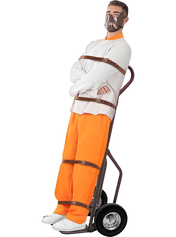 FUNIDELIA Mask Hannibal Lecter - När lammen tystnar för herr - Storlek: 0 - Brun
