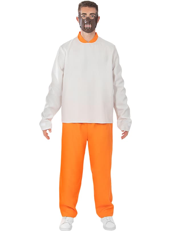 FUNIDELIA Mask Hannibal Lecter - När lammen tystnar för herr - Storlek: 0 - Brun