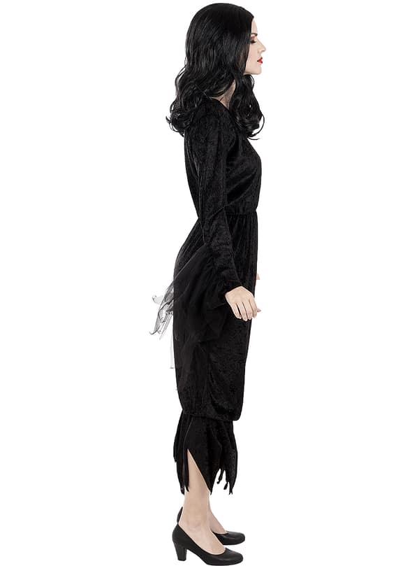 FUNIDELIA Morticia Addams kostume - The Addams Family til kvinder - Sort