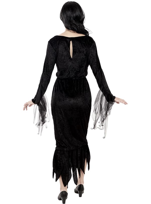 FUNIDELIA Morticia Addams kostume - The Addams Family til kvinder - Sort