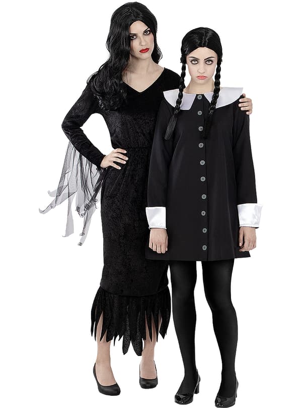 FUNIDELIA Wednesday Addams Kostyme - The Addams Familie til dame - Svart