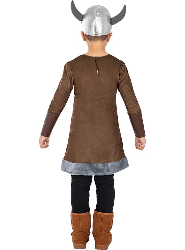 FUNIDELIA Vikingkostyme til gutter - Brun