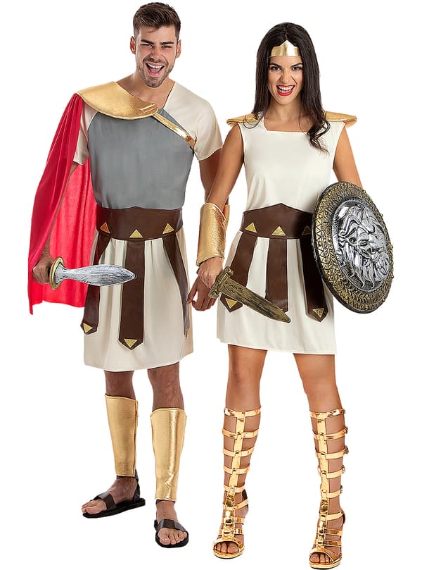 FUNIDELIA Gladiator kostume til kvinder - Brun