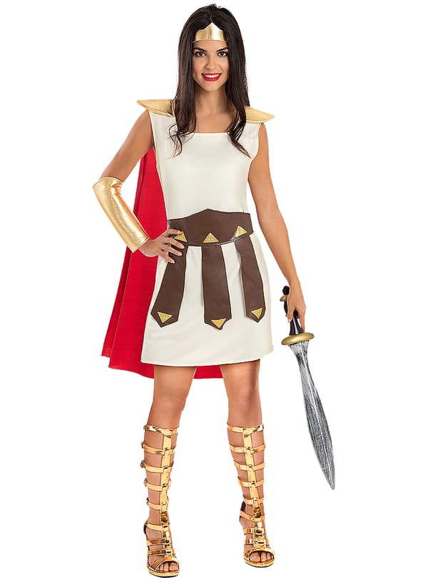 FUNIDELIA Gladiator kostume til kvinder - Brun