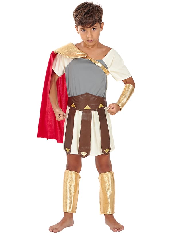 FUNIDELIA Gladiator kostume til drenge - Rødbrun