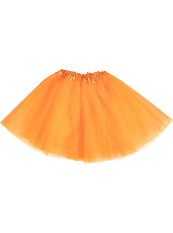 FUNIDELIA Tyllkjol orange för dam - Storlek: 0 - Orange