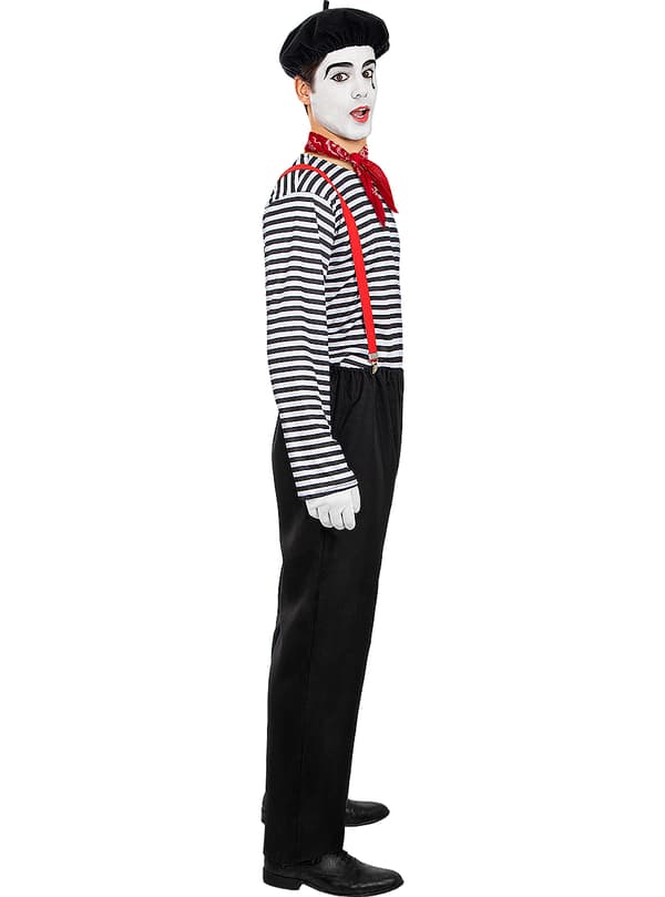 FUNIDELIA Mime kostume til mænd - Sort