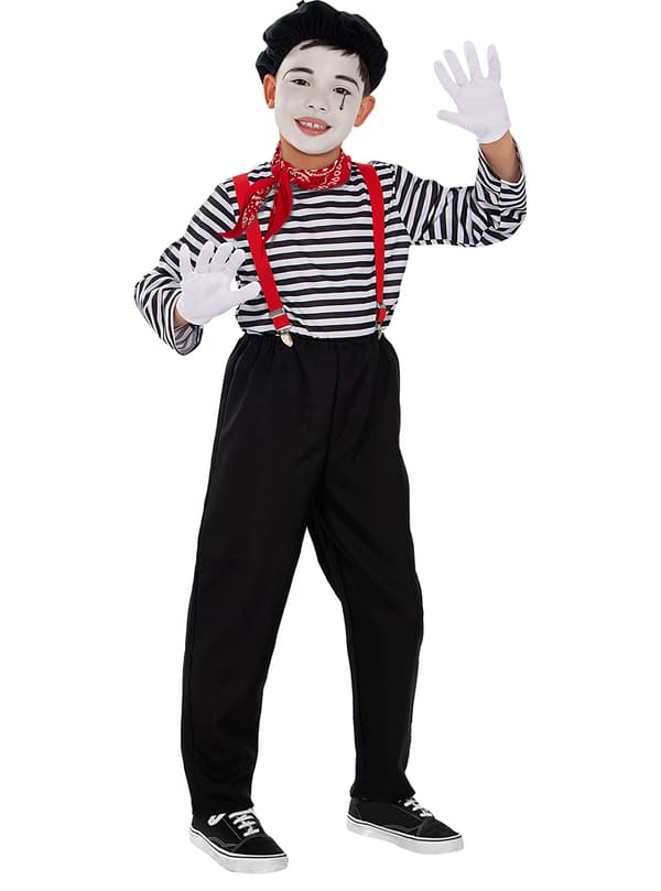 FUNIDELIA Mime kostume til drenge til drenge - Sort 3-4 years