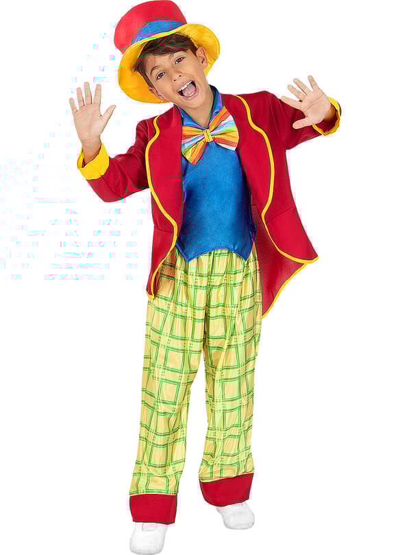 FUNIDELIA Maskeraddräkt clown för pokje - Röd