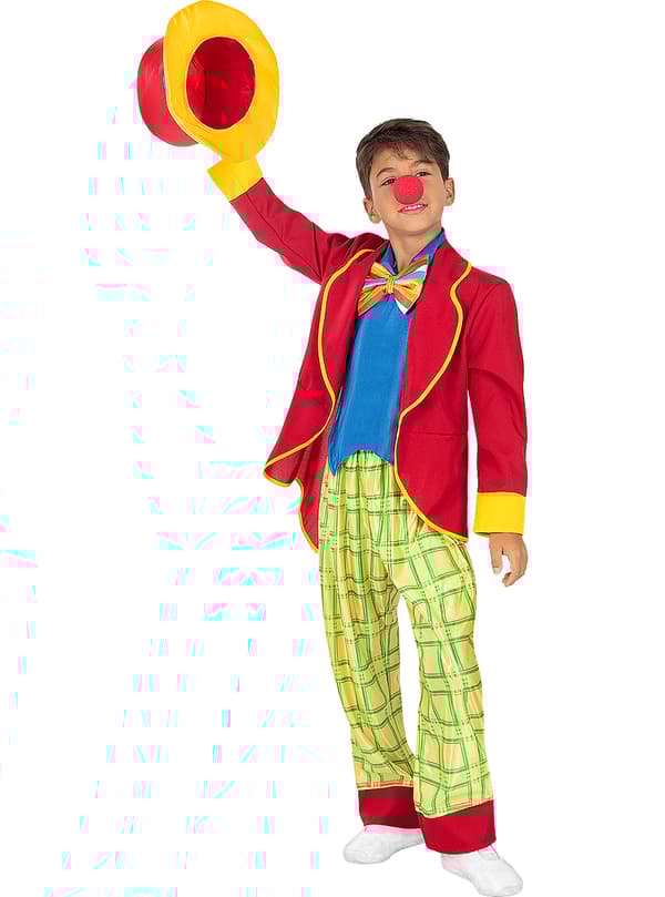 FUNIDELIA Maskeraddräkt clown för pokje - Röd