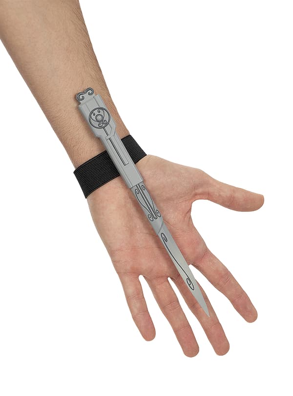 FUNIDELIA Klinga Assassins Creed för dam och herr - Storlek: 0 - Grå / Silver