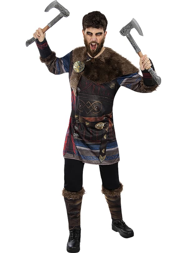 FUNIDELIA Maskeraddräkt Eivor Assassins Creed Valhalla för herr - Grå / Silver