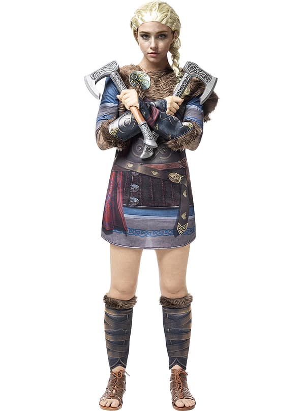 FUNIDELIA Maskeraddräkt Assassin s Creed Valhalla för dam - Brun