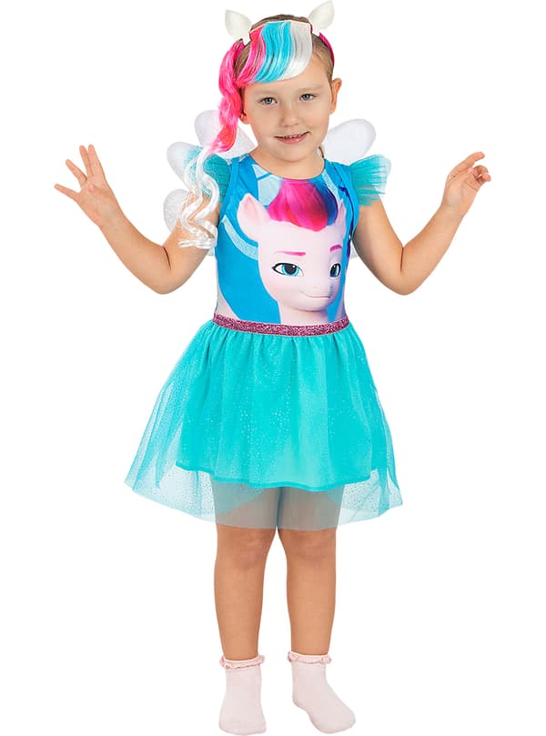 FUNIDELIA My Little Pony Zipp Storm Costume til jenter - Lila 5-6 years