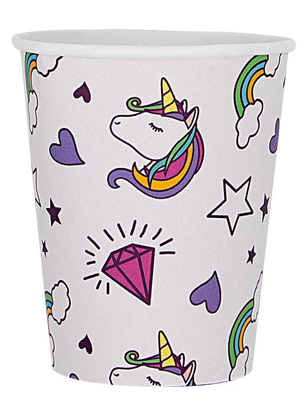 FUNIDELIA 8 Enhjørning Kopper - Lovely Unicorn til piger - Størrelse: 0 - Pink