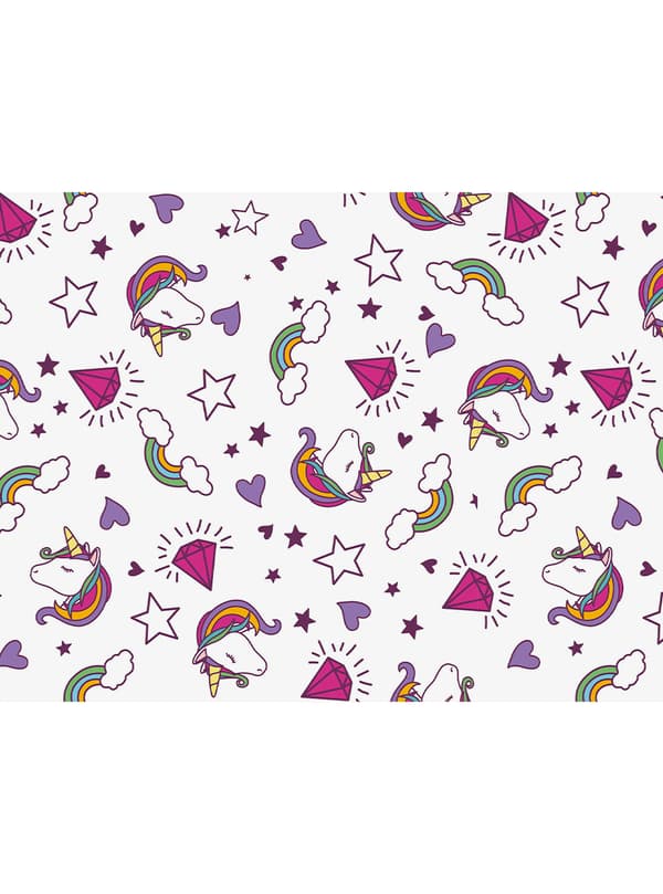 FUNIDELIA 1 duk med enhörning - Lovely Unicorn för flicka - Storlek: 0 - Rosa