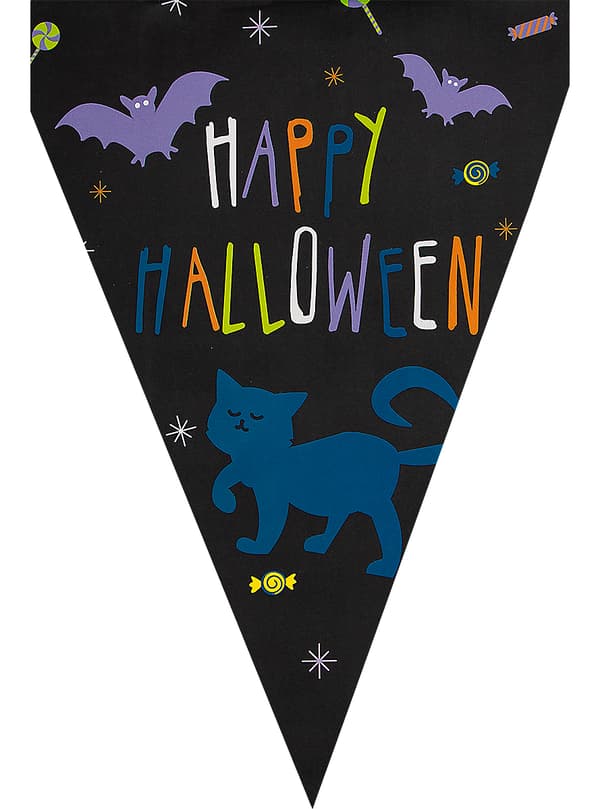 FUNIDELIA 1 Halloween Græskar Banner - Happy Halloween til kvinder og mænd - 0